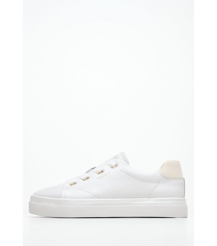 Women Casual Shoes Avona.M White Leather GANT