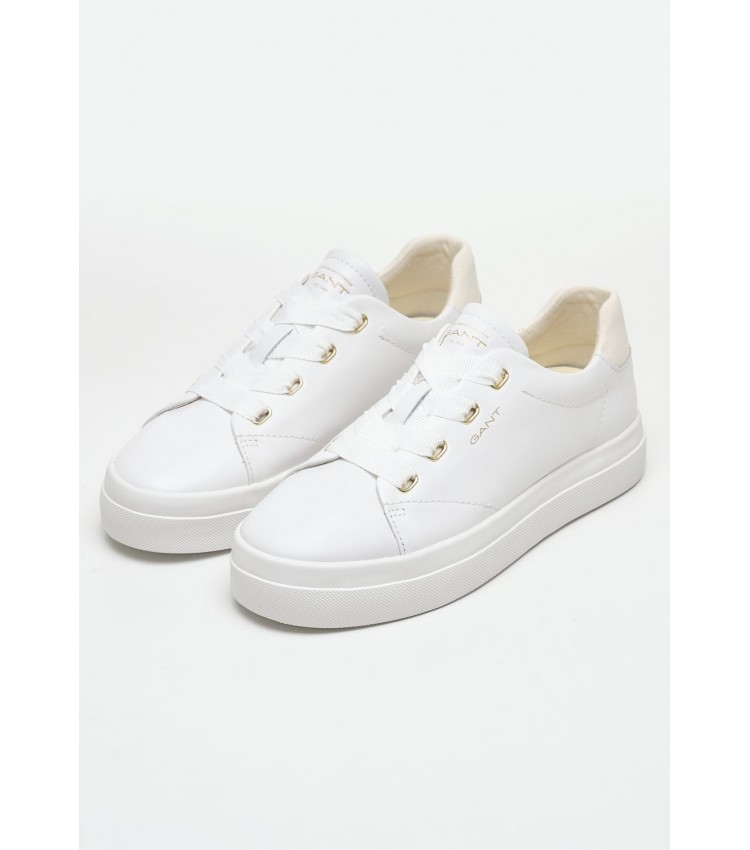 Women Casual Shoes Avona.M White Leather GANT