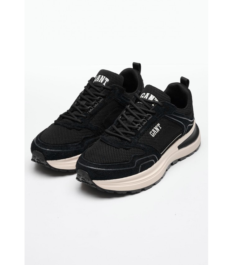 Men Casual Shoes Cazidy.Gnt Black Buckskin GANT