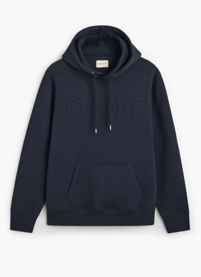 Ανδρικά Φούτερ Tech.Hoodie Μαύρο Βαμβάκι Guess