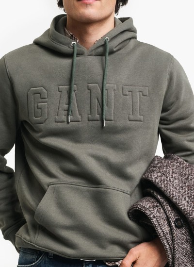 Ανδρικά Φούτερ Tech.Hoodie Μαύρο Βαμβάκι Guess