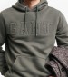 Ανδρικά Φούτερ Embossed.Hoodie Πράσινο Βαμβάκι GANT