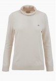 Women T-Shirts - Tops Extrafine.Sweater Beige Wool GANT