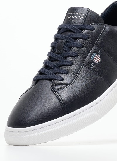 Ανδρικά Παπούτσια Casual Buster.Supra Μπλε Ύφασμα Pepe Jeans