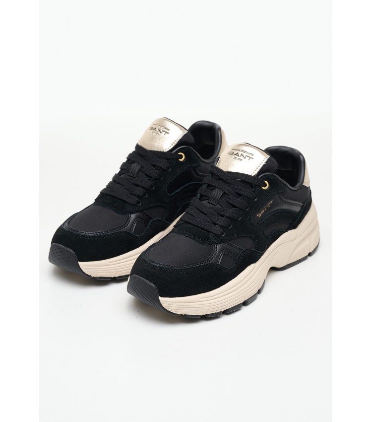 Women Casual Shoes Neuwill.N Black Buckskin GANT