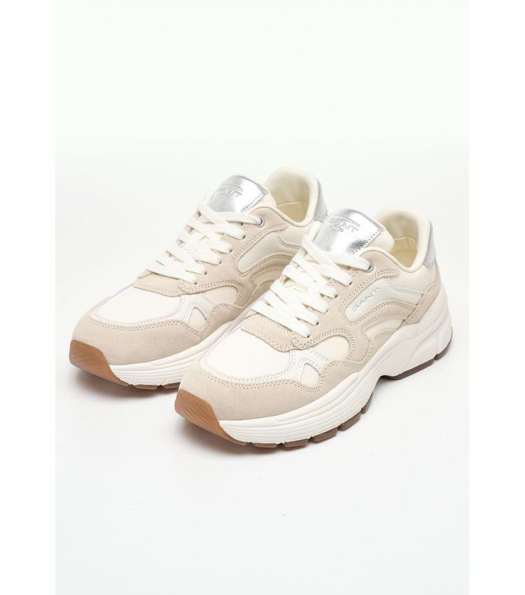 Women Casual Shoes Neuwill.N Beige Leather GANT