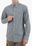 Ανδρικά Πουκάμισα Pop.Gingham Μαύρο Βαμβάκι GANT