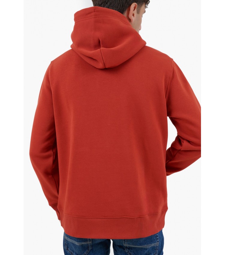 Ανδρικά Φούτερ Sh.Hoodie.2 Κόκκινο Βαμβάκι GANT