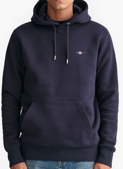 Ανδρικά Φούτερ Tech.Hoodie Μαύρο Βαμβάκι Guess