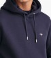 Ανδρικά Φούτερ Sh.Hoodie Σκούρο Μπλε Βαμβάκι GANT