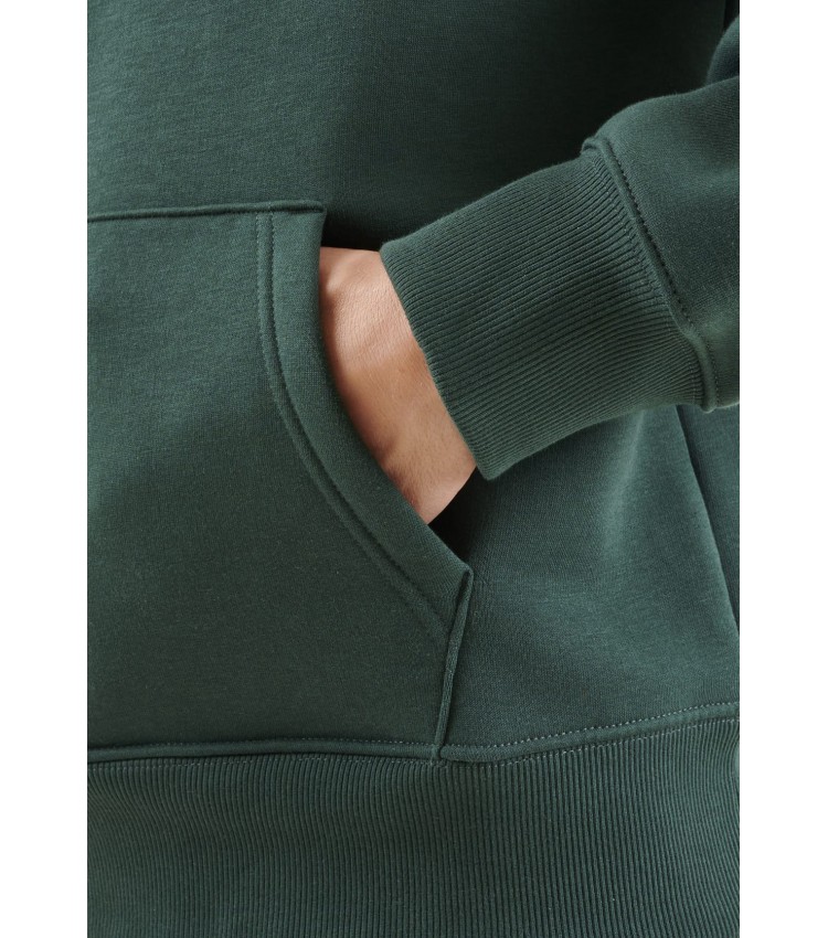 Men's Footer Sh.Hoodie Green Cotton GANT