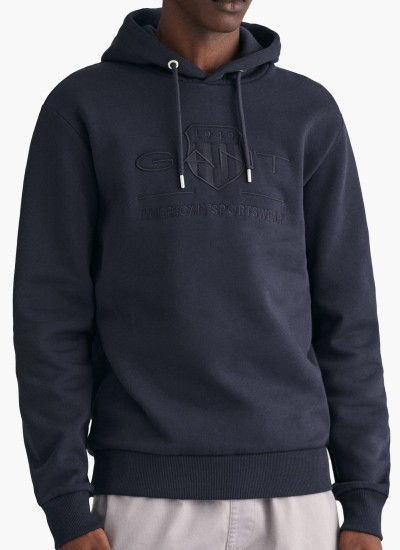 Ανδρικά Φούτερ Tech.Hoodie Μαύρο Βαμβάκι Guess