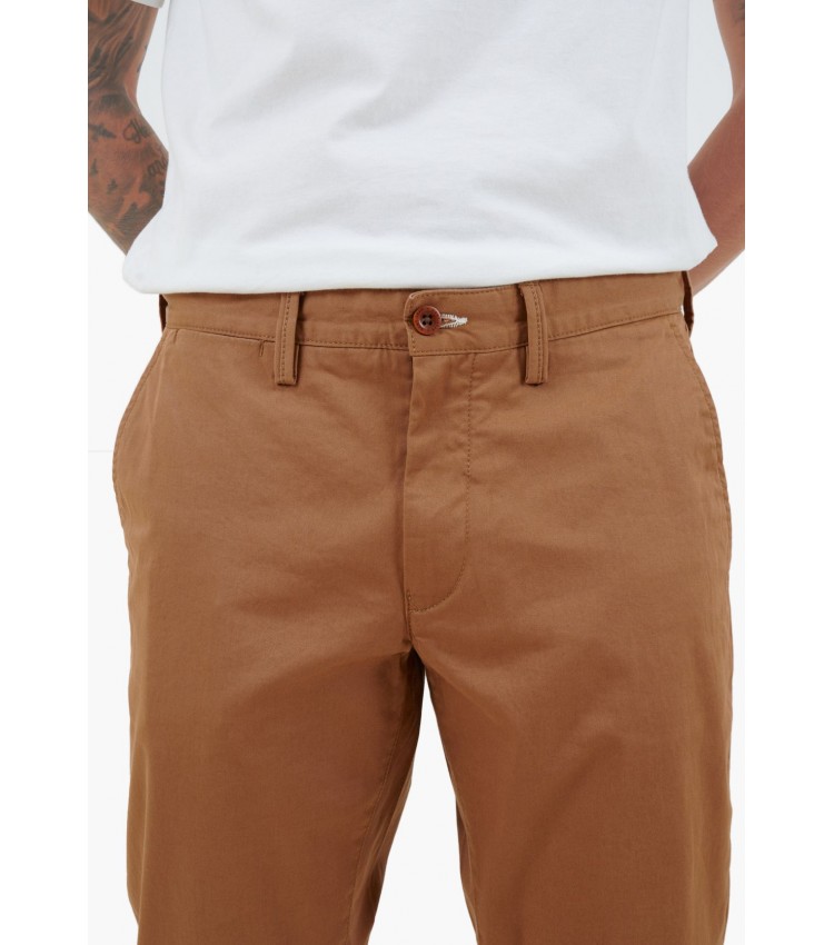 Men Pants Twill.Chino Brown Cotton GANT