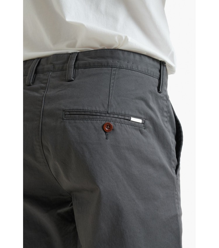 Ανδρικά Παντελόνια Twill.Chino Γκρι Βαμβάκι GANT