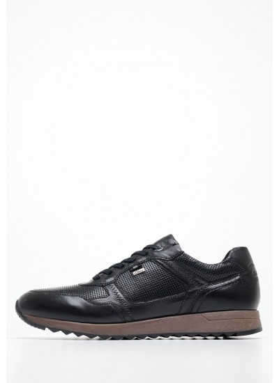 Men Casual Shoes 13636 Black Leather S.Oliver