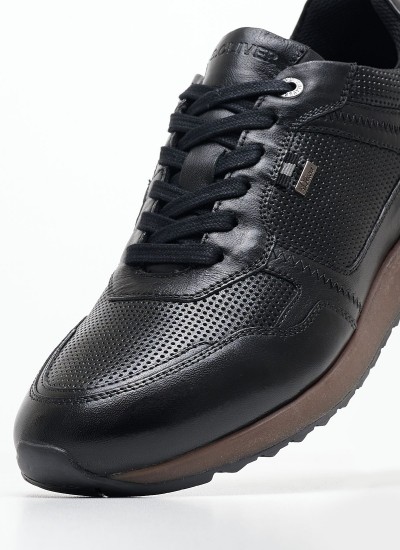 Men Casual Shoes U.Spherica.E Black Leather Geox