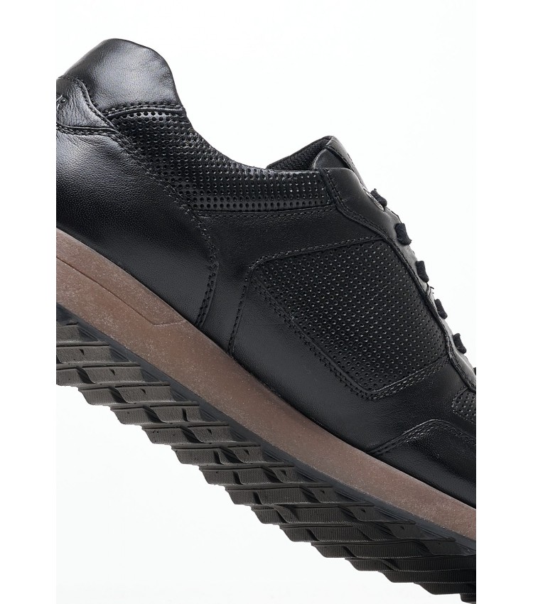 Men Casual Shoes 13636 Black Leather S.Oliver