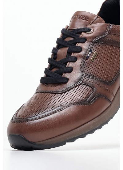 Men Casual Shoes 13636 Brown Leather S.Oliver