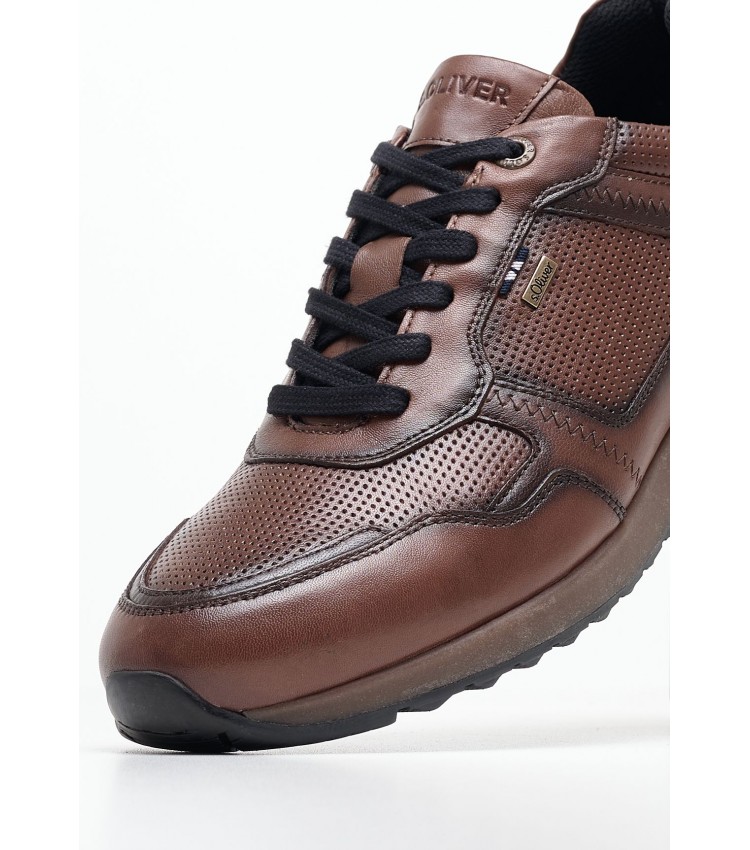 Men Casual Shoes 13636 Brown Leather S.Oliver