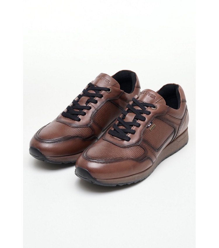 Men Casual Shoes 13636 Brown Leather S.Oliver