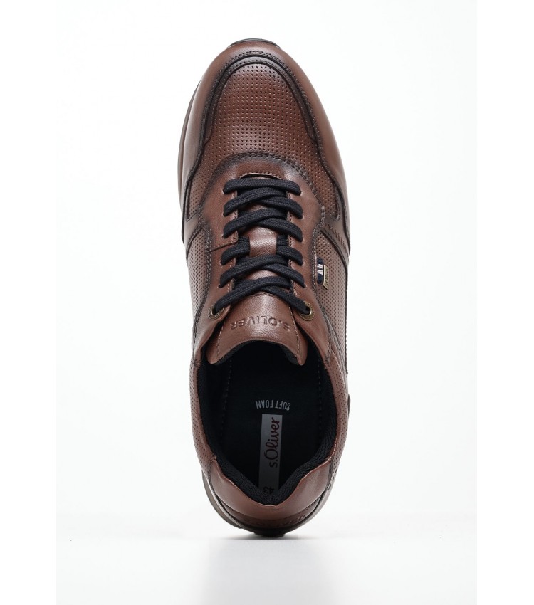 Men Casual Shoes 13636 Brown Leather S.Oliver