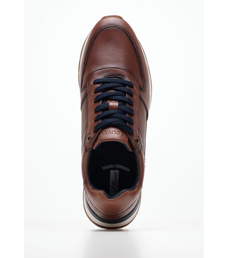 Men Casual Shoes 13650 Brown Leather S.Oliver