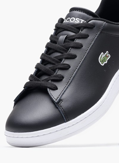 Ανδρικά Παπούτσια Casual Court.Sneaker Μαύρο Δέρμα Ralph Lauren