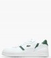 Men Casual Shoes Clip.Set White Leather Lacoste