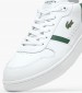 Men Casual Shoes Clip.Set White Leather Lacoste