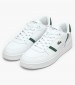 Men Casual Shoes Clip.Set White Leather Lacoste