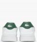 Men Casual Shoes Clip.Set White Leather Lacoste