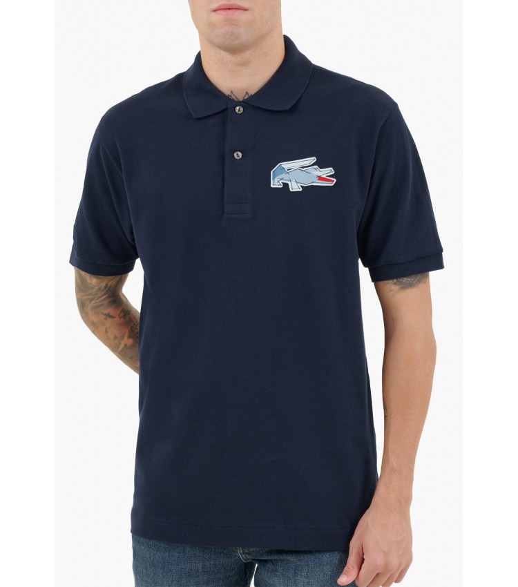 Men T-Shirts PH3600 DarkBlue Cotton Lacoste