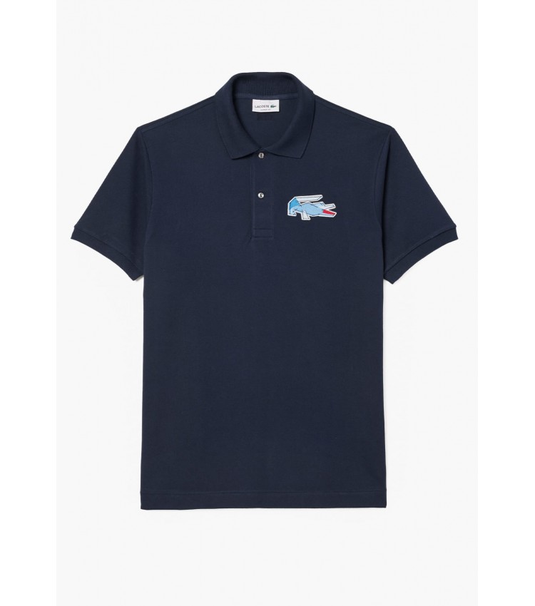 Men T-Shirts PH3600 DarkBlue Cotton Lacoste