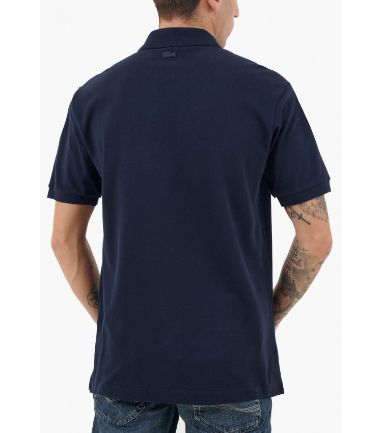 Men T-Shirts PH3600 DarkBlue Cotton Lacoste