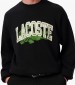 Ανδρικά Φούτερ SH2850 Μαύρο Βαμβάκι Lacoste