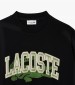 Ανδρικά Φούτερ SH2850 Μαύρο Βαμβάκι Lacoste