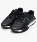 Men Casual Shoes Spin.Deluxe2 Black Leather Lacoste