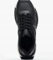 Men Casual Shoes Spin.Deluxe2 Black Leather Lacoste