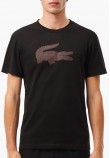 Men T-Shirts Sport.Print23 Black Cotton Lacoste