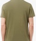 Men T-Shirts Sport.Print23 Khaki Cotton Lacoste