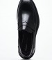 Men Moccasins 72S8 Black Leather Frau