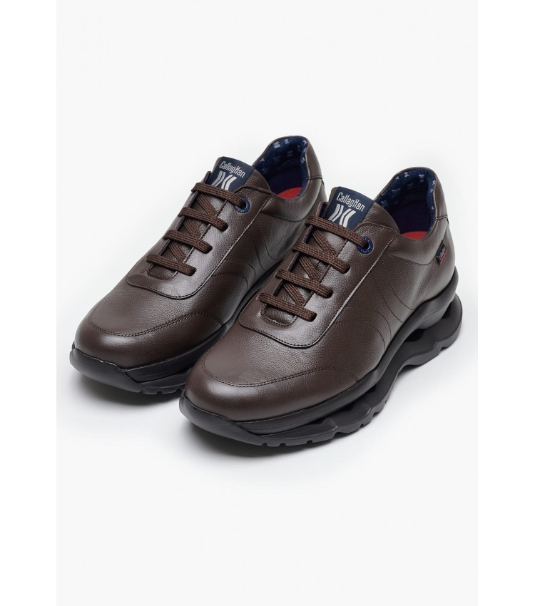 Men Casual Shoes 17834 Brown Leather Callaghan