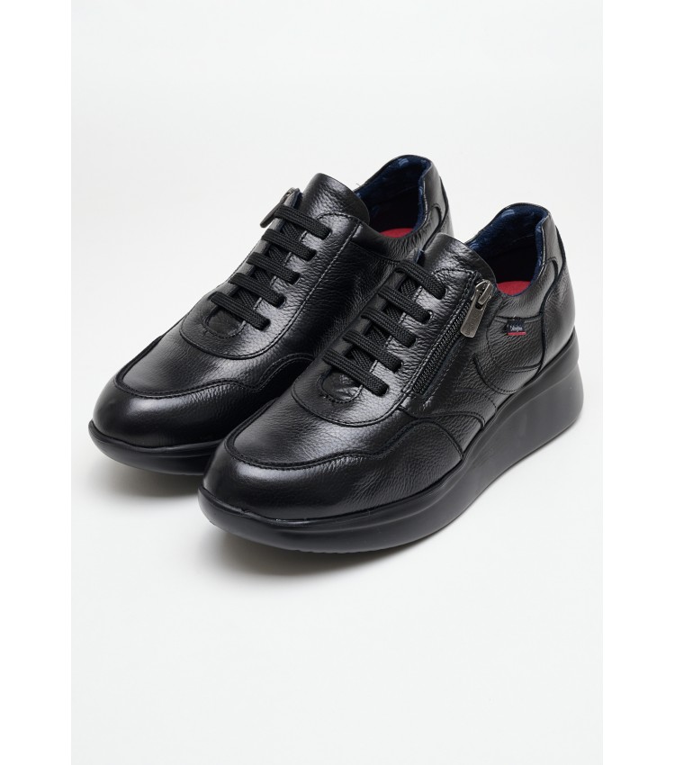 Women Casual Shoes 30008 Black Leather Callaghan