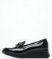 Women Moccasins 30034 Black Patent Leather Callaghan