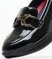 Women Moccasins 30034 Black Patent Leather Callaghan