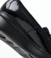 Women Moccasins 30034 Black Patent Leather Callaghan