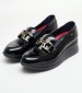 Women Moccasins 30034 Black Patent Leather Callaghan