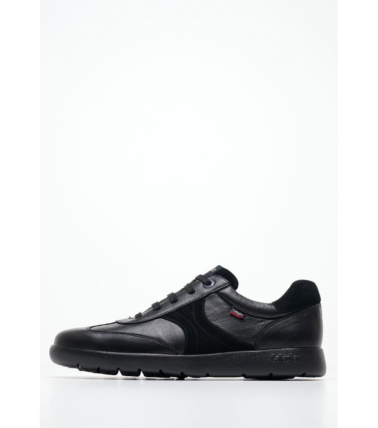 Men Casual Shoes 43719 Black Leather Callaghan