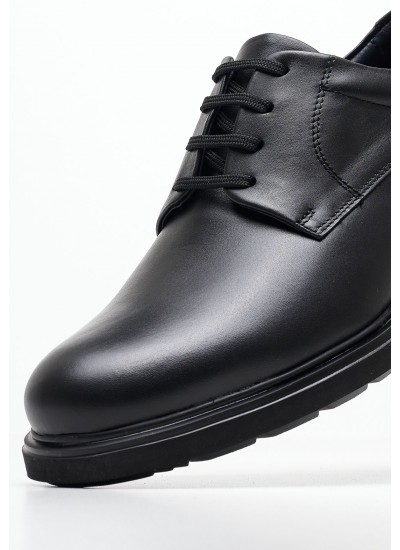 Men Shoes 52804 Black Leather Callaghan