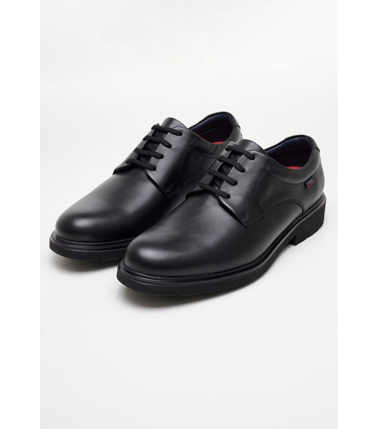 Men Shoes 52804 Black Leather Callaghan